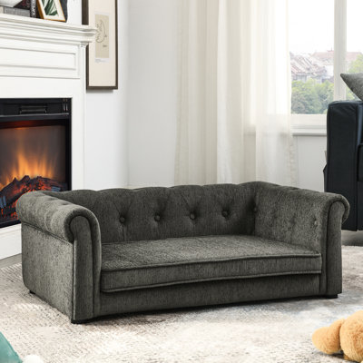 Comfortable Large Dog Pet Bed - , Stylish In Blue Elegant Medium And