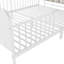 Structure de lit plateforme pleine grandeur en métal avec lumière, lit double en métal pour enfants avec tête de lit tapissier et rangement-121062574-121062575