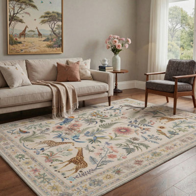 Tapis beige / vert Alcoa Verdure