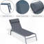 Chaise longue d'extérieur en métal avec table Olida (3 pièces)-121882933-87703184