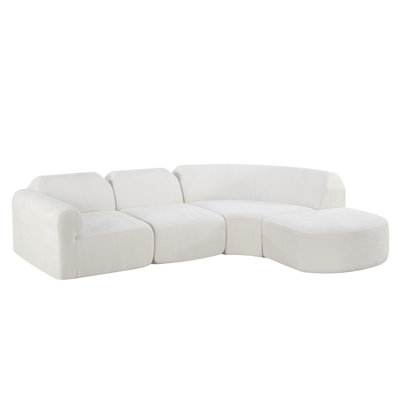 Boneless Nexo Modern Minimalist Modular Compression Sectional Sofa