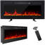 Loami Symple Stuff 102cm W Black Electric Fireplace with 5000 BTU