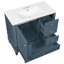 Élégant meuble-lavabo 36 po avec lavabo en céramique, design moderne en bois, essentiel pour la salle de bain