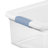 Sterilite Plastic Clear Stackable Latching Storage Box Container