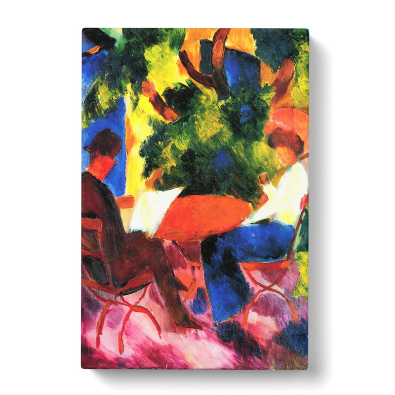 At The Garden Table by August Macke - Wrapped Canvas, 76cm H x 50cm W x 3cm D