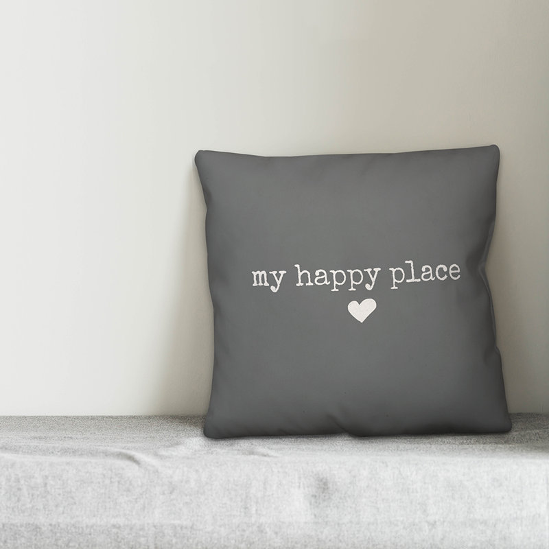 Outdoor Throw Pillow, Gray/White, 20" x 20"