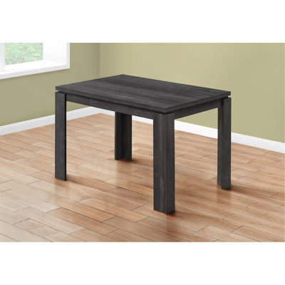 Dining Table, 48" Rectangular, Small, Kitchen, Dining Room, Black Laminate, Contemporary, Modern