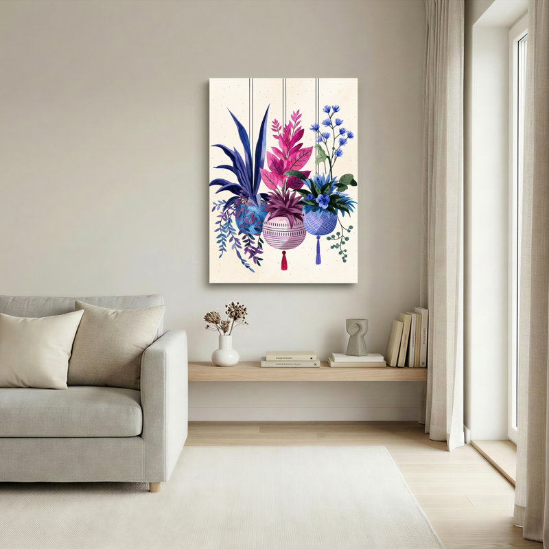 "Floral", art mural sur toile, ensemble de 1, 2840