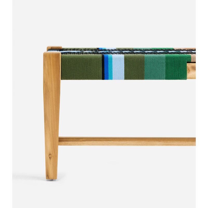 Masaya Upholstered Dining Bench, Clear Teak San Geronimo Manila