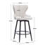 Tabouret de bar et de comptoir pivotant avec dossier à oreilles et repose-pieds Lama-1753594569-1753594568