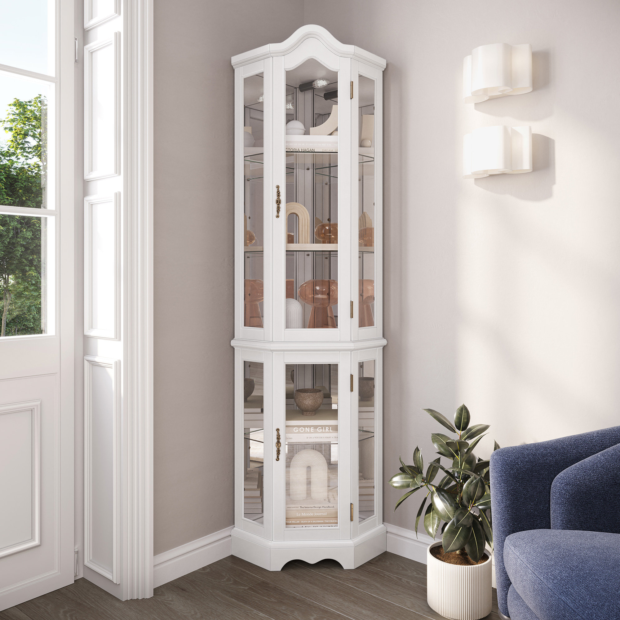 Winston Porter Agaran Curio Cabinet 21.5'' W Accent China Cabinet & Reviews | Wayfair