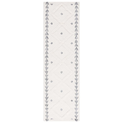 Schofields Hand Tufted Wool/Cotton Geometric Rug in Black/Ivory