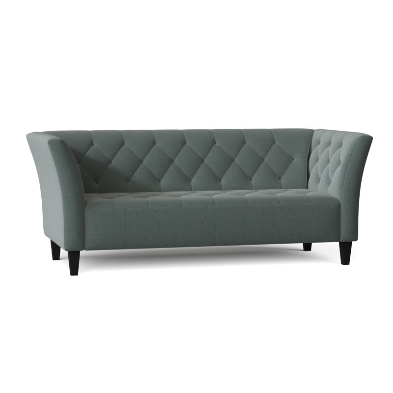 Carruth Upholstered 76'' Sofa, Heavenly Robins Egg Chenille