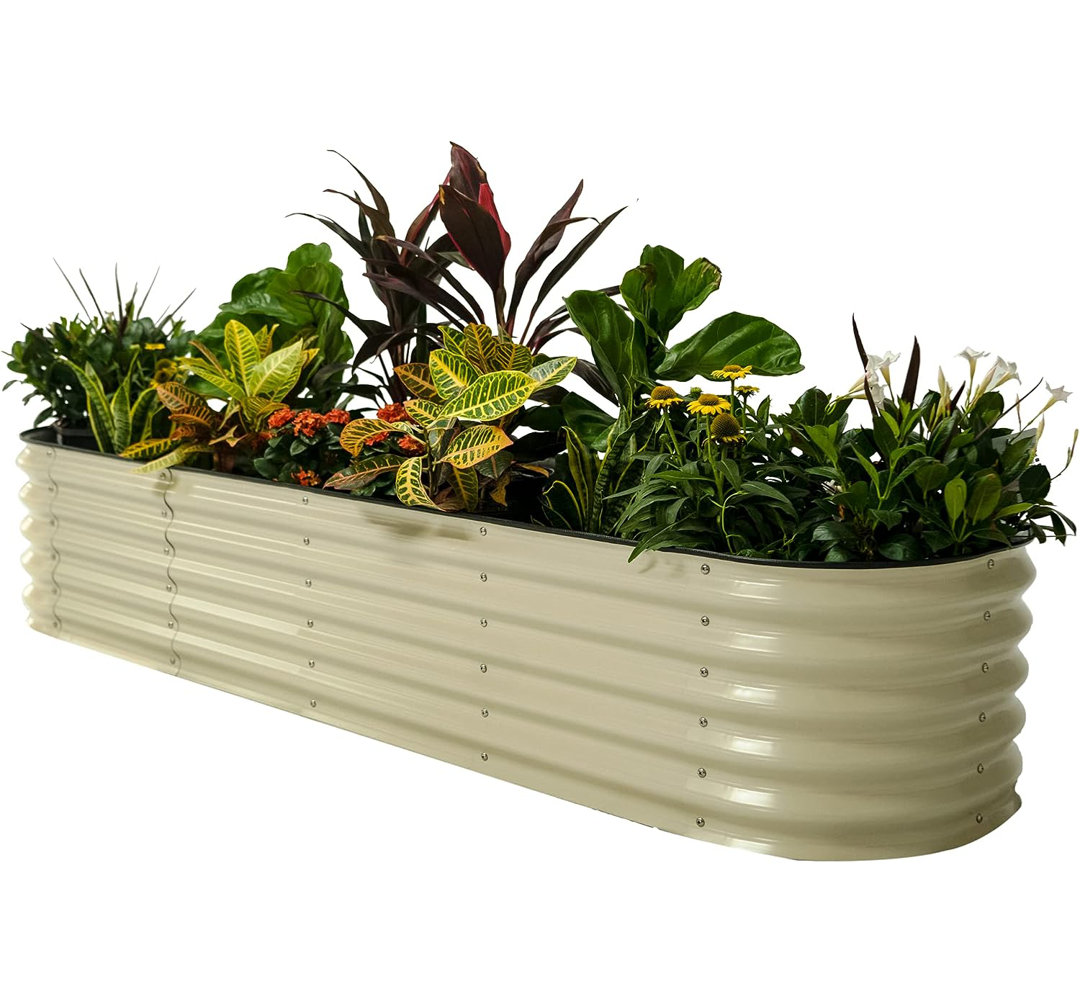 17" Tall 9 In 1 Modular Metal Outdoor Raised Garden Bed Vego Garden