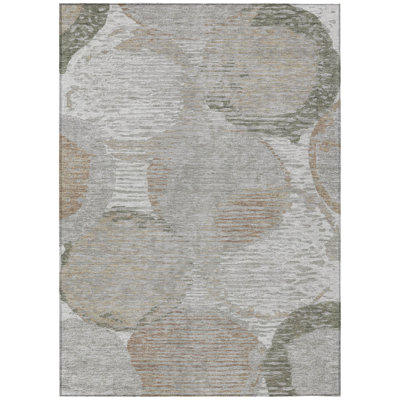 Machine Washable Indoor/Outdoor Chantille ACN2744 Geometric Rug