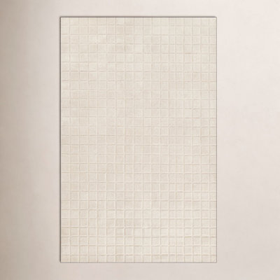 Meile Ivory Hand-Loomed Geometric Wool Rug