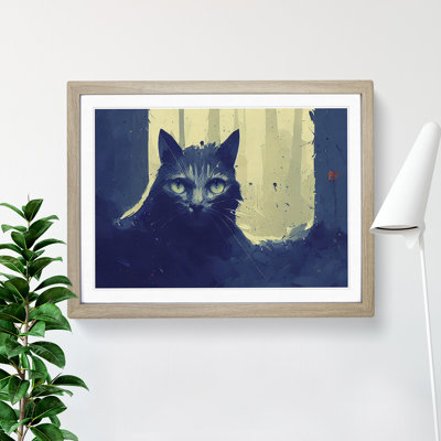 Cat Abstract - Framed Print