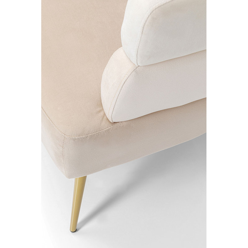 Sofa Sandwich 2-Seater Cream 125cm