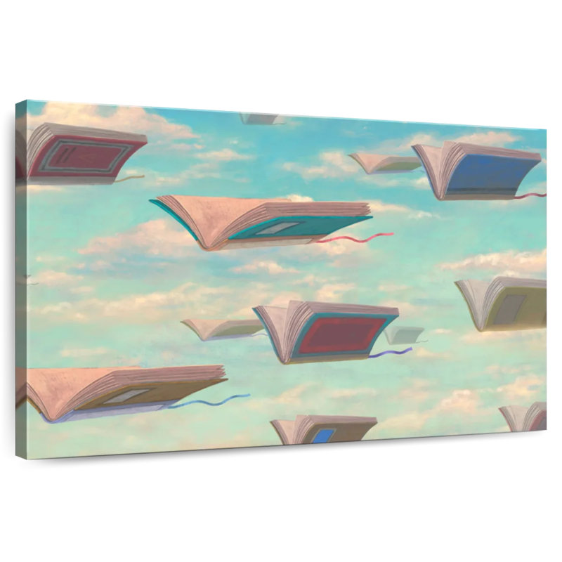 Livres volants fantaisistes Kerner, H 32 po x l 48 po