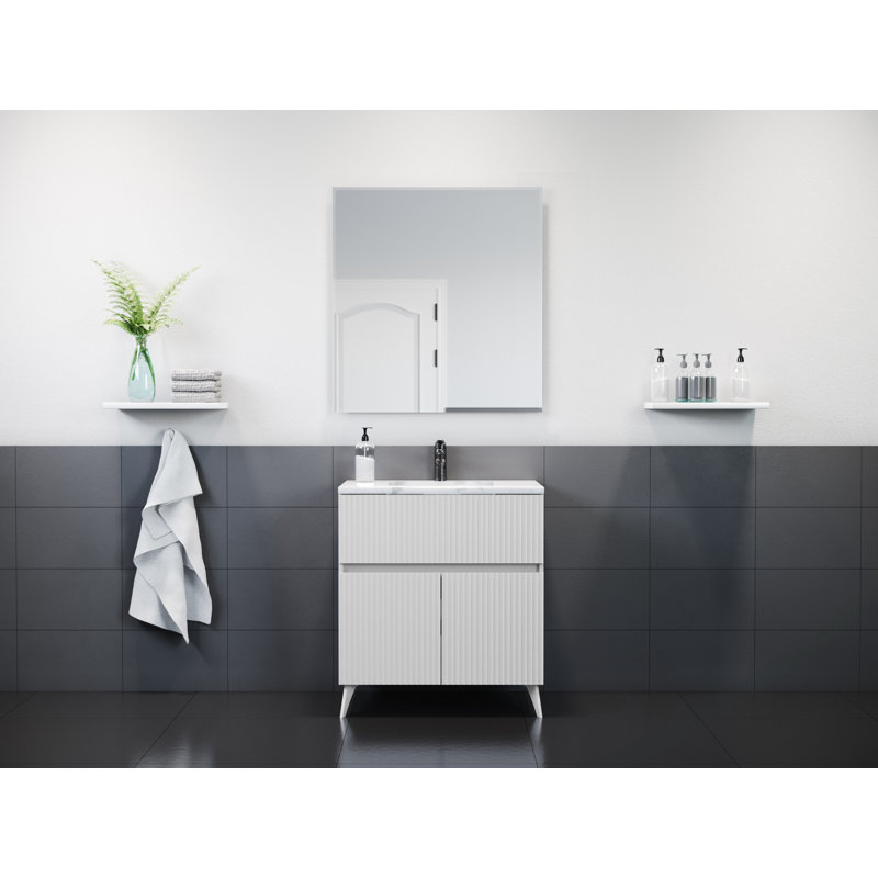 Ensemble de meuble-lavabo simple 30 po Arbon, Neige