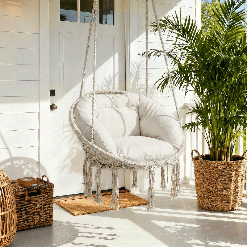 Ladouceur hammock chair, Beige, Beige