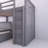 118'' Solid Wood Twin-Twin Over Full L-Shaped Bunk Bed With 3 Drawers, Portable Desk And Wardrobe-44980843