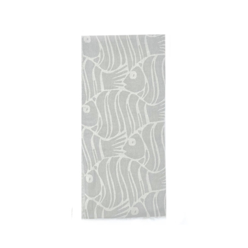 Appleby Turkish Cotton Lightweight Beach Towel, Light Gray