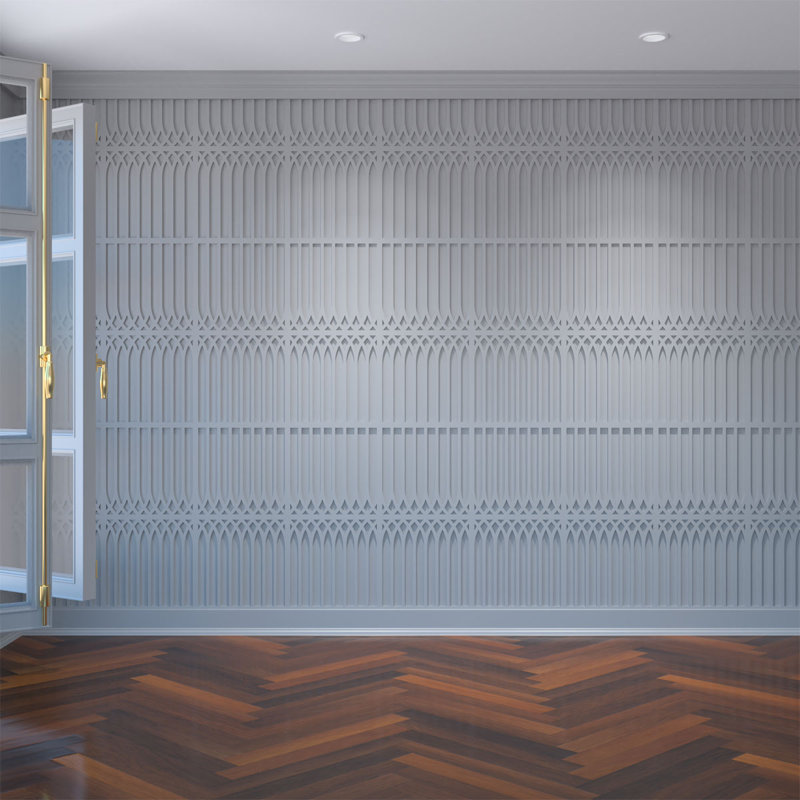 Panneaux muraux décoratifs Cedar Park, 3/8", Moyen (l 15 3/8 po x H 15 3/8 po), PVC de qualité architecturale