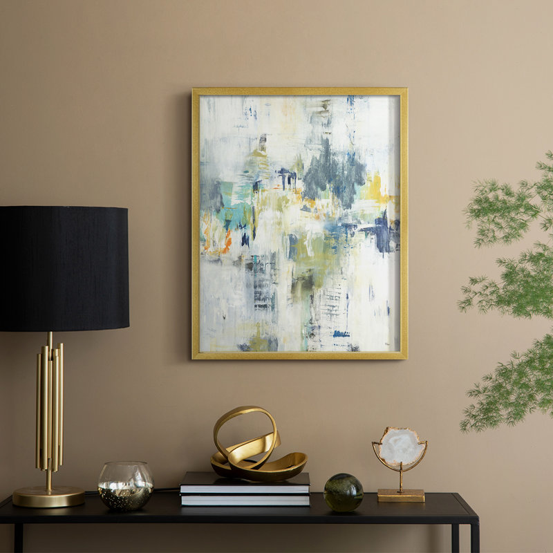 Just Relax Framed Print Framed Print - Solid Wood, 15" H x 12" W, Gold