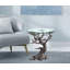 Glass Figurine End Table