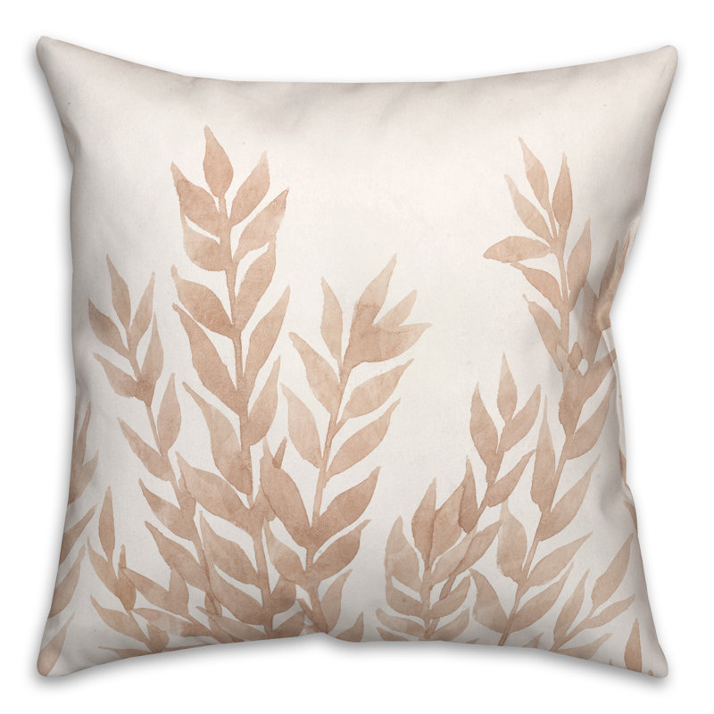 Housse et insert de coussin carré brun