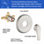 Ensemble de robinet de baignoire et de douche Ensemble complet de baignoire et de douche Ensemble de système de douche 2 en 1 avec douchette et bec de baignoire Ensemble de garniture de douche-102401912