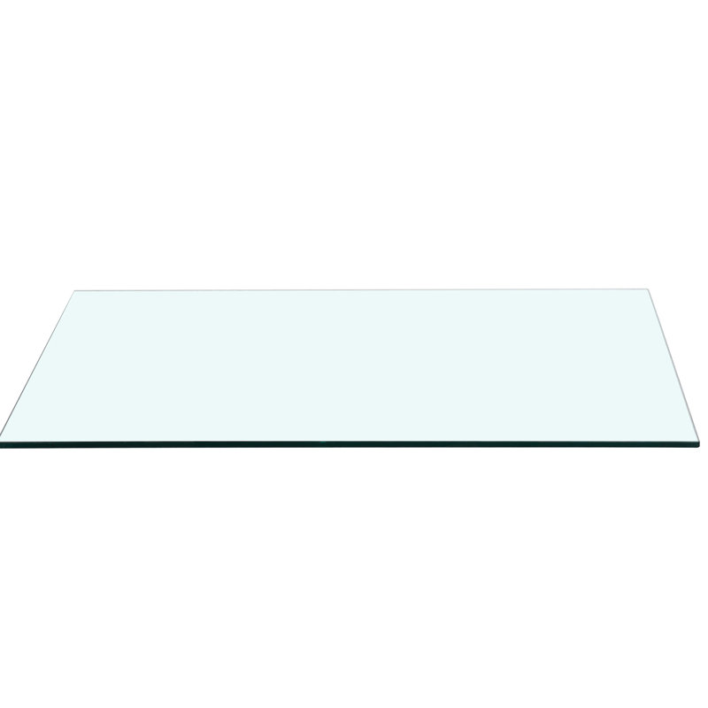 Rectangle, Tempered Glass Table Top, 47.2*23.6 Inch, Five Times Stronger Than Regular 3/8 Inch Thick Top 47.2 Inches Long, Ideal For Study Areas