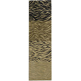 Hand-Knotted High-Quality Black and Brown Area Rug