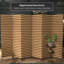 6 ft. Tall Two Tone Natural Fiber Room Divider-4621237
