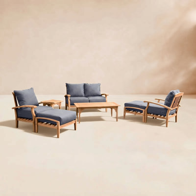 Summerton 6-Person Teak Patio Seating Group