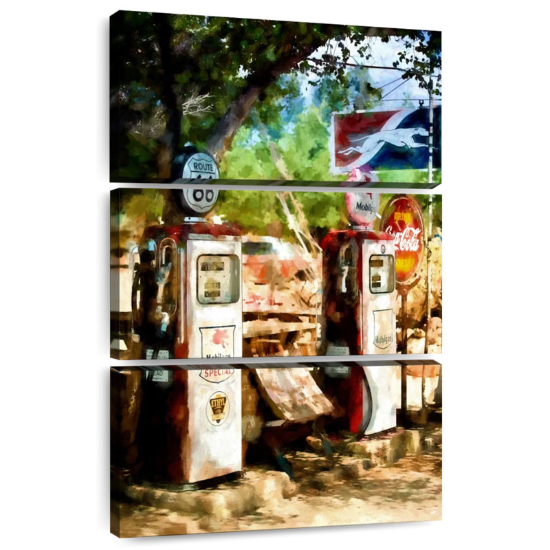 Mehar Gas Station Wild West, H 74 po x l 48 po