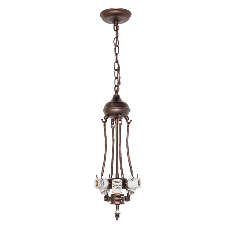 21" Wide Greenbriar Oak Inverted Pendant