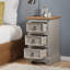Palmea 35cm W Solid Wood Bedside Table