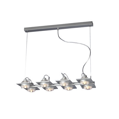 Comer 8 - Light Polished Chrome Kitchen Island Pendant