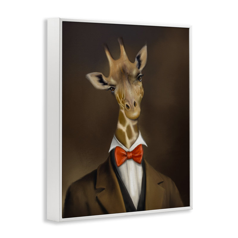 «Gentleman Giraffe Bowtie», estampe numérique, conception par Matthew Piotrowicz, H 20 po x l 16 po