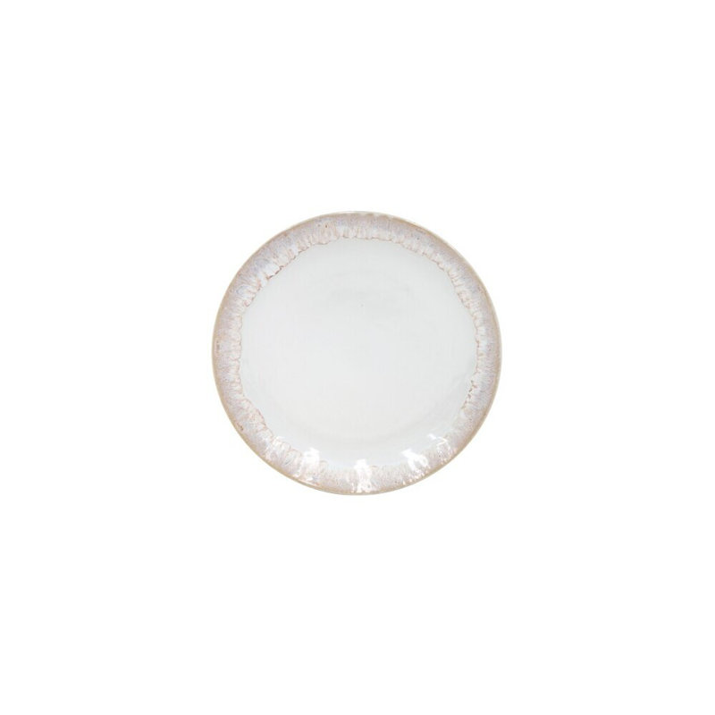 Taormina Fine Stoneware Salad/Dessert Plate, White