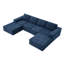 Canapé modulaire en forme de U 110 * 72 "avec repose-pieds, canapé de luxe en chenille nuage avec siège profond, aucun assemblage requis, canapé rembourré entièrement compressé pour le salon, la chambre à coucher, 3 couleurs-1081713268