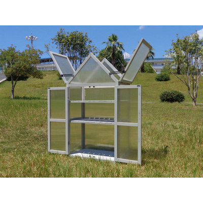 Mini ensemble de serre - support à plante d'extérieur, petite serre, support à plante à l'intérieur, serre pour l'extérieur, jardin intérieur et accessoires de patio intérieur, support à plante à plusieurs niveaux