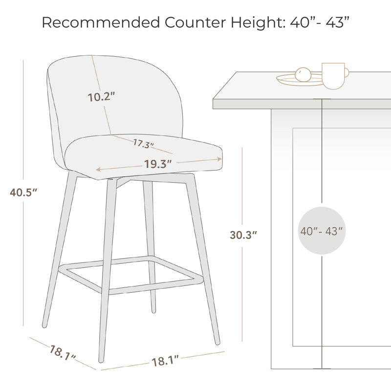 Tabouret de bar et de bar Benedit, Similicuir grainé brun selle, Tabouret de bar (siège d'une hauteur de 30 po)