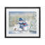 «Snow In Love Snowman Couple», reproduction sous verre encadrée, conception de Lynn Kellan-828733309-828733307