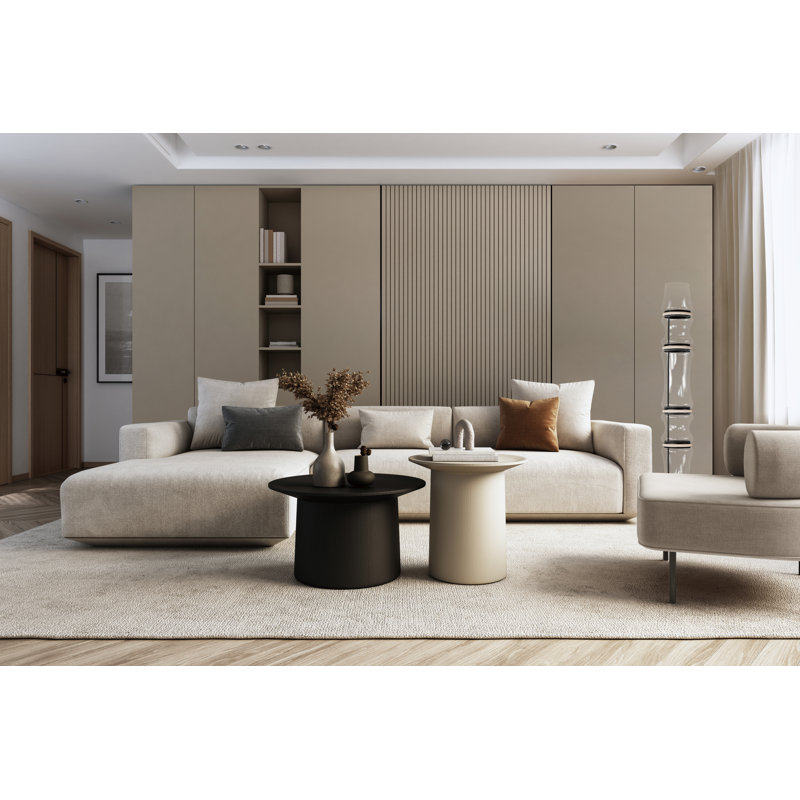 Poinsettia 62'' Matte Black LED Column Floor Lamp