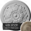 Endurathane Legacy Acanthus Ceiling Medallion, 12 3/4"OD x 7/8"P (Fits Canopies up to 3 1/2"), Hand-Painted Gobi Desert Crackle Finish-27782162