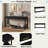 Elegant Console Table With Three Drawers And Smooth Lines-683022501