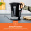 Geepas Electric Kettle & 2 Slice Bread Toaster Kitchen Combo Set | 2200W 1.7L Cordless Jug Kettle Boil Dry Protection & Auto Shut Off | 650W 6 Level with Browning Control & Crumb Tray-124066366